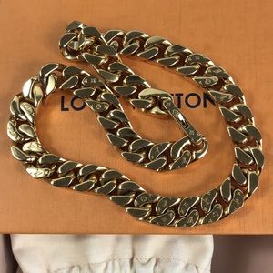 ✨CHUNKY✨ THICK CHAIN NECKLACE LOUIS VUITTON